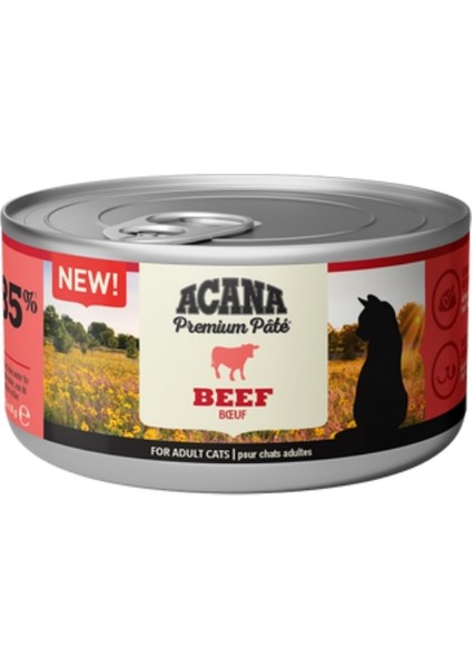 Premium Pate Sığır Etli Kedi Konservesi (85 Gr)