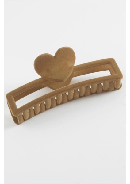 Kalp Renkli Kadife Mandal Toka 13 cm fiyatları