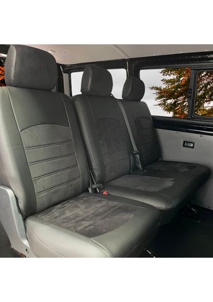 K-Design Volkswagen Transorter 4+1 Araca Özel Oto Koltuk Kılıfı - Taytüyü ve Deri