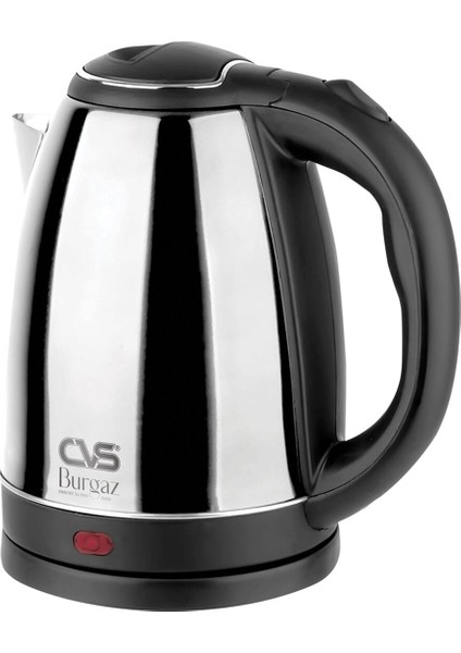 Burgaz Çelik Su Isıtıcısı 1900W, Dayanıklı ve Şık Tasarım, Kullanışlı ve Hızlı Isıtma