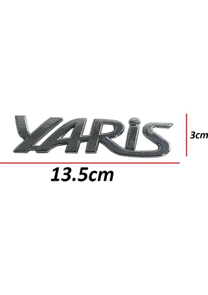 Toyota Yazı Yaris 06-18 Arka (Yaris Yazısı)