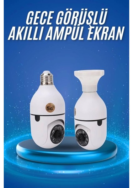 Gece Görüşlü Akıllı Dönebilen Ev Kamerası Ampül Kamera fiyatları