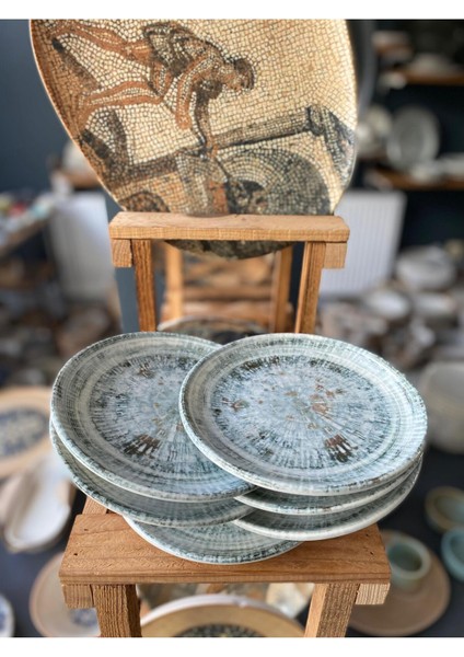 Odette Olive Gourmet Düz Tabak 17 cm ODTOLGRM17DZ (6'lı Takım)