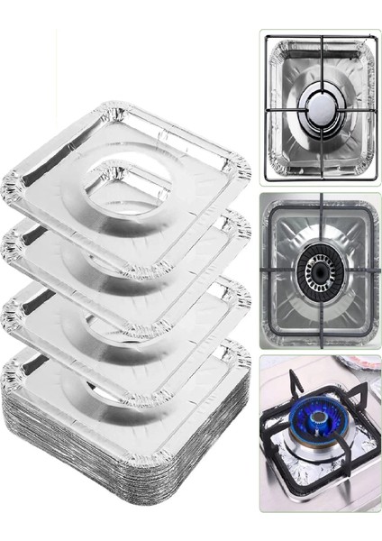20 Adet Ocak Üstü Koruyucu Leke Önleyici Isıya Dayanıklı Yıkanabilir Ocak Gözü Izgara Koruyucu Folyo fırsatları