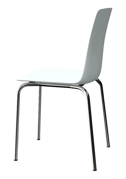 Casella Dalmi Krom Ayak Plastik Sandalye Mutfak Salon Çalışma Sandalyesi Beyaz 4 Lü Takım fırsatları