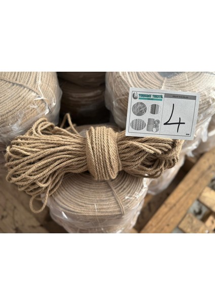 Jüt Halat 4mm 100METRE Jüt , Jüt Halat , Jüt Kendir , Jüt Ip, Doğal Ip modelleri
