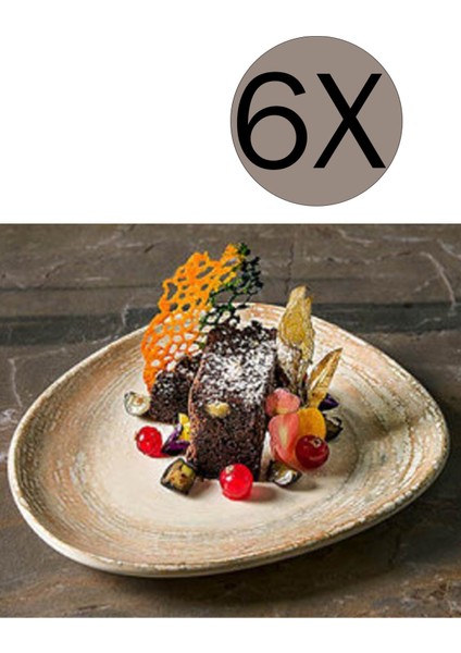 Patera Vago Düz Tabak 19 cm PTRVAO19DZ 6'lı Takım