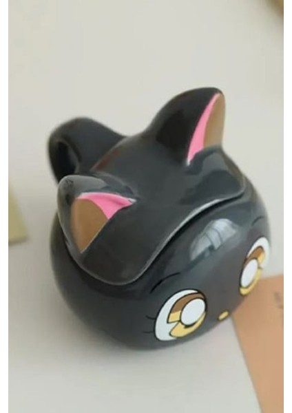 Kedi Tasarımlı Kupa Bardak Kapaklı Özel Tasarım Kupa Hediyelik Bardak Kupa modelleri