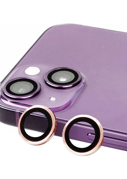 Bfs iPhone 13 Raze Metal Kamera Lens - Pembe