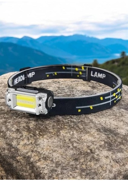 Kafa Lambası Kamp Feneri Balıkçı Feneri Başlıklı Suya Dayanıklı