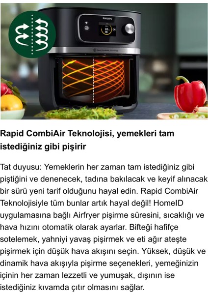 Yüksek Kapasiteli 8.3 L Uzaktan Bağlantılı Airfryer, 22’n1, Siyah fiyatları