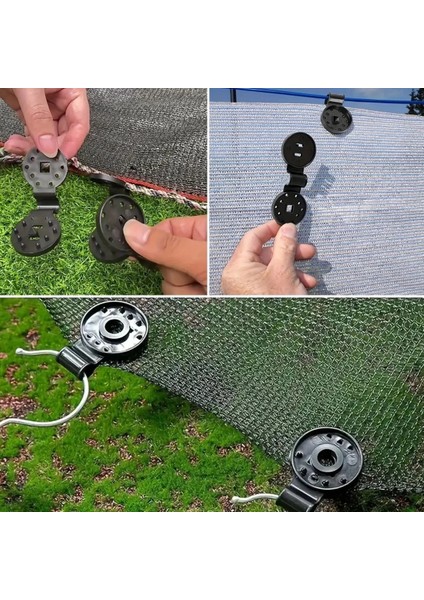 Bfs 10 Adet Güneşlik Filesi Sabitleme Klipsleri, Gölgelik Bezi ve Brandalar Için Dayanıklı Plastik Kelepçe Kancaları fırsatları