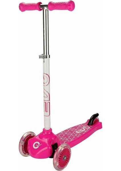 Evo Işıklı 3 Tekerlekli Pembe Scooter