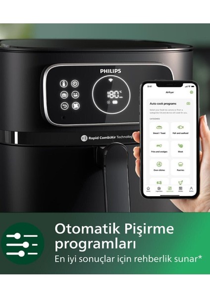 Kablosuz 7000 Serisi Xxl Airfryer ve Fritöz Kombi, Siyah Renk fiyatları