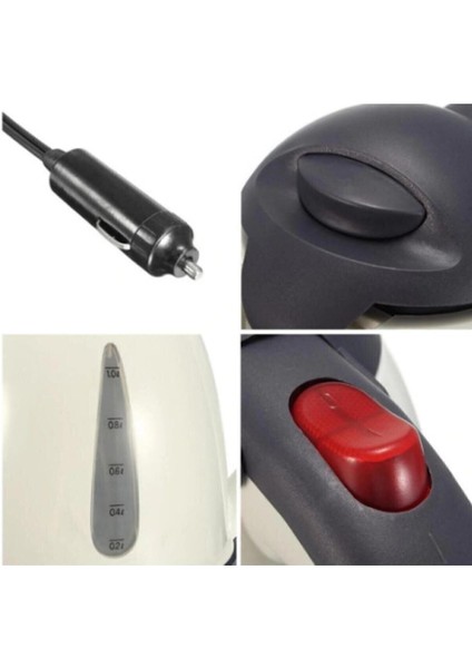 24V 1l Araç Içi Su Isıtıcı Kettle Beyaz, Pratik ve Dayanıklı Tasarım modelleri