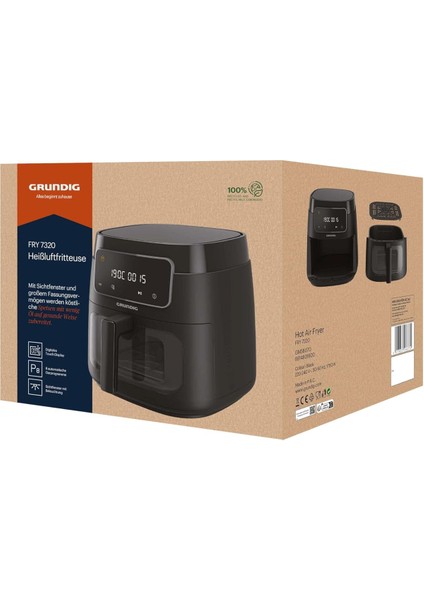 Camlı Airfryer 7,6 Litre Siyah ve Beyaz, Sağlıklı ve Pratik Pişirme Seti modelleri