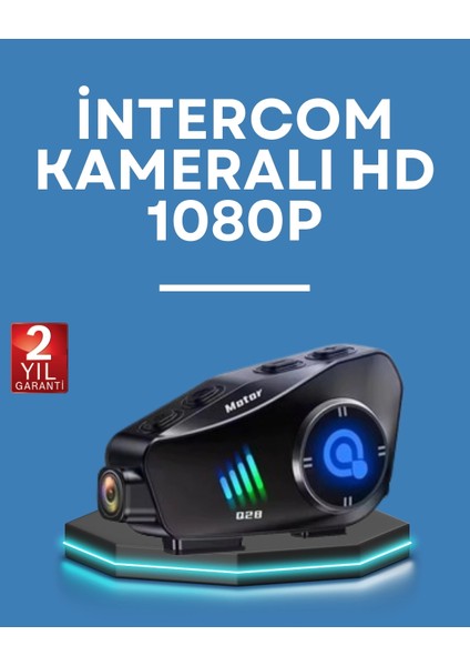 Q28 Kask Kulaklık 1080P Hd Kamera – Bluetooth 5.3, Su Geçirmez, Gürültü Azaltma