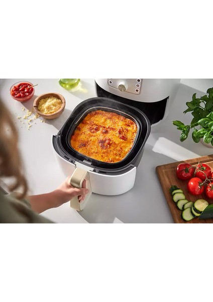 Akıllı Sensing Airfryer, LED Ekran, 2250W, Beyaz, 7,3l Hızlı ve Sağlıklı Pişirme indirimleri