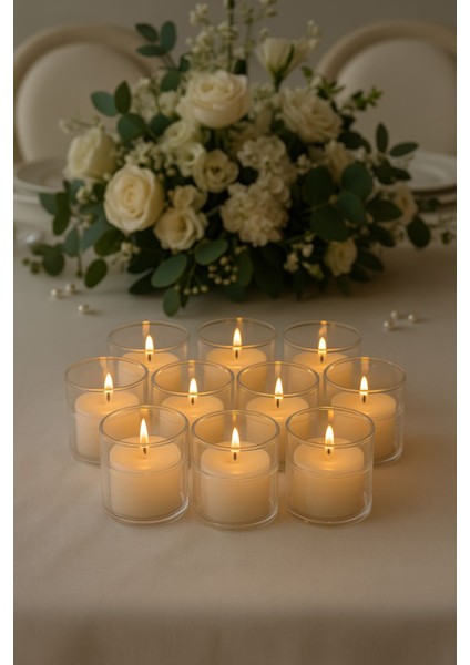 10’lu Set Şeffaf Plastik Mumluk – Dekoratif, Dayanıklı ve Özel Günler Için Şık Işık Çözümü fiyatları