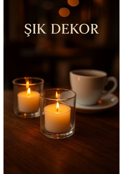 10’lu Set Şeffaf Plastik Mumluk – Dekoratif, Dayanıklı ve Özel Günler Için Şık Işık Çözümü fırsatları