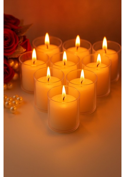 10’lu Set Şeffaf Plastik Mumluk – Dekoratif, Dayanıklı ve Özel Günler Için Şık Işık Çözümü indirimleri