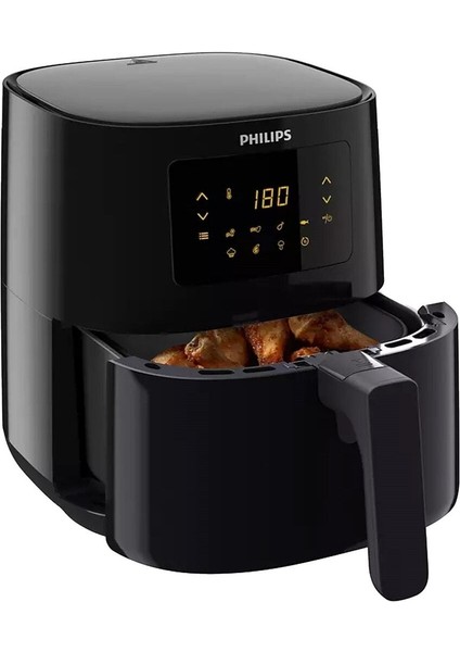 Sıcak Hava Fritözü, Yağsız, 0.8 Kg, 4.1 L, 1400 W, Siyah ve Beyaz Seçenek