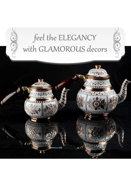 El Yapımı Bakır Türk Çaydanlık Seti fiyatları