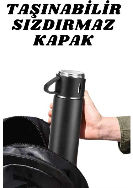 Sepetim 3 Bardaklı Termos Seti Anneler Gününe Özel Hediye Taşınabilir Sızdırmaz Isı Koruyucu modelleri