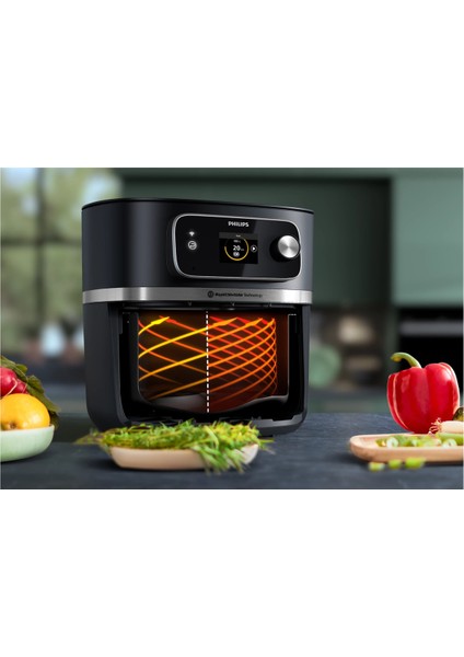 Siyah Otomatik Pişirme Programlı Rehberli Yemek Pişirici Airfryer modelleri