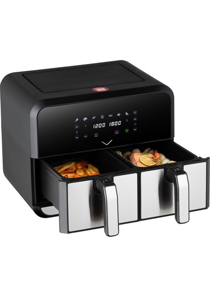 Duo Xxl Fritöz, Siyah, Pratik ve Hızlı Pişirme Cihazı modelleri