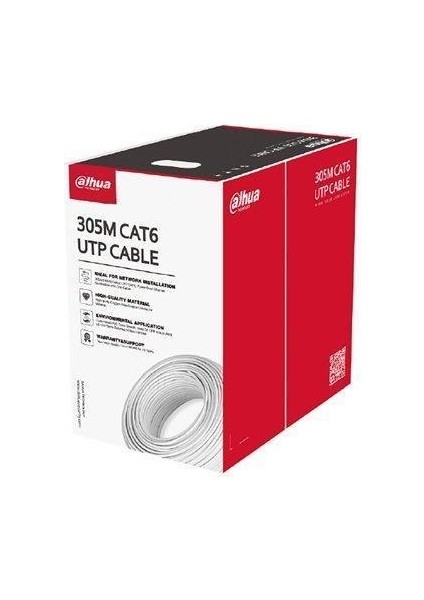23AWG Gri 305M Cca Cat6 Kablo PFM922I-6UN-C