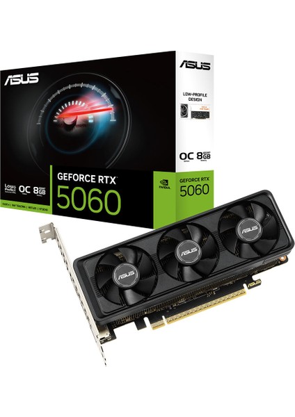 RTX5060-O8G-LP-BRK-NVIDIA-GEFORCE-RTX 5060-8GB GDDR7-128BIT--OC-HDMI-3XDP-DLSS3 Ekran Kartı