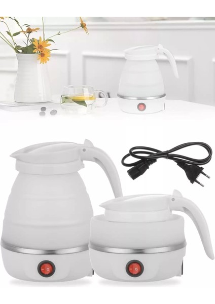 Taşınabilir 600ML Silikon Katlanır Elektrikli Kahve ve Çay Isıtıcı Kettle, Seyahat Için Ideal fırsatları
