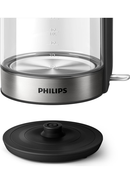 Stainless Steel Cam Demlik 2200W 1.7l, Işık Göstergeli, Modern ve Şık Tasarım fırsatları