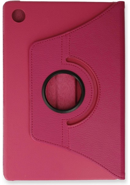 Bfs Samsung Galaxy Tab A9 Kılıf 360 Tablet Deri Kılıf - Pembe