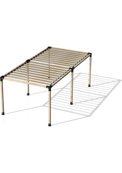 2.4 x 4.8 Metre Pergole Braket Seti 6 Ana Direkli - Izgaralı Pergole Seti fiyatları