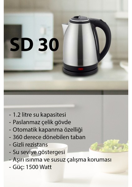 Yeşil 1.2 Lt Dijital Çay ve Kahve Demlik Seti fiyatları