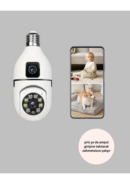 1080P Wifi Ampul Güvenlik Kamerası – Gece Görüş & Uzaktan Erişim modelleri