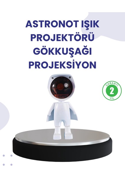Dekoratif Gün Batımı Işığı – Astronot Figürlü