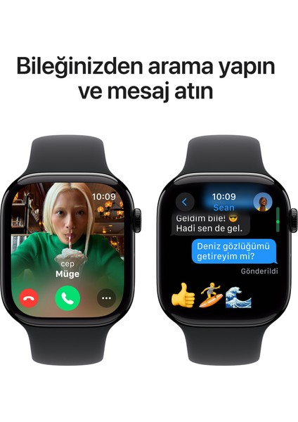 Watch Seri 10 46MM (Gps) Alüminyum Kasa Simsiyah MWWQ3TU/A - Yenilio Yenisi