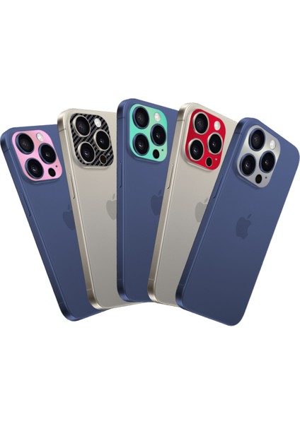 iPhone 16 Pro Arka Kamera Dekoratif Sticker Koruyucu Set – 5 Renk, Çizilmeye Dayanıklı Kamera Koruyucu fırsatları