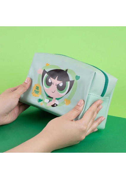 Renkli Powerpuff Girls Kare Kozmetik Çantası, Şık ve Pratik Tasarım modelleri