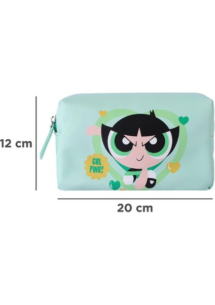 Renkli Powerpuff Girls Kare Kozmetik Çantası, Şık ve Pratik Tasarım fırsatları
