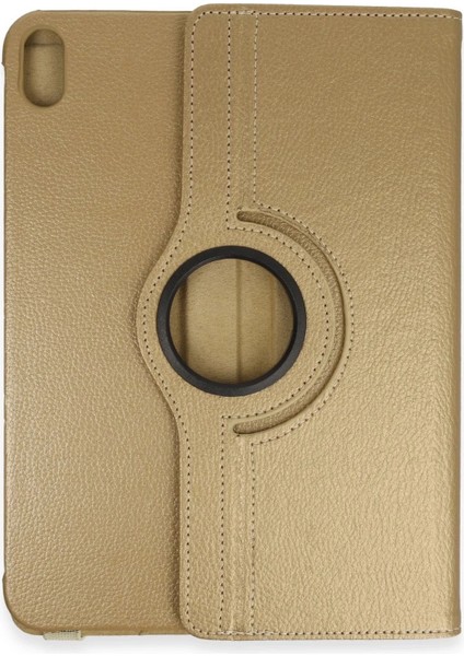 Bfs iPad 2022 10.9 (10.nesil) Kılıf 360 Tablet Deri Kılıf - Gold