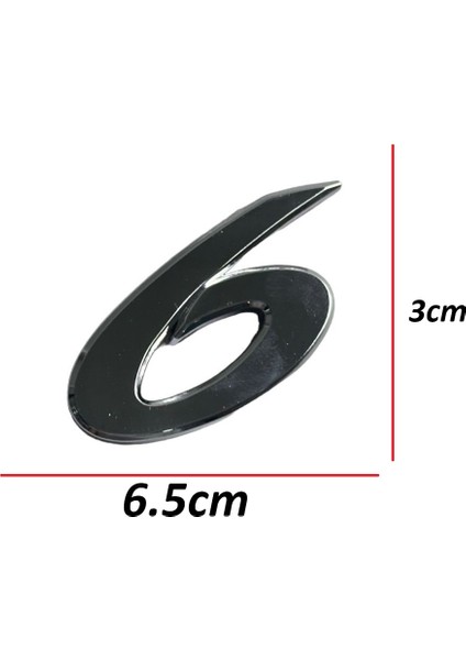 Mazda Yazı Mazda 6 03-08 Arka (6 Rakamı)