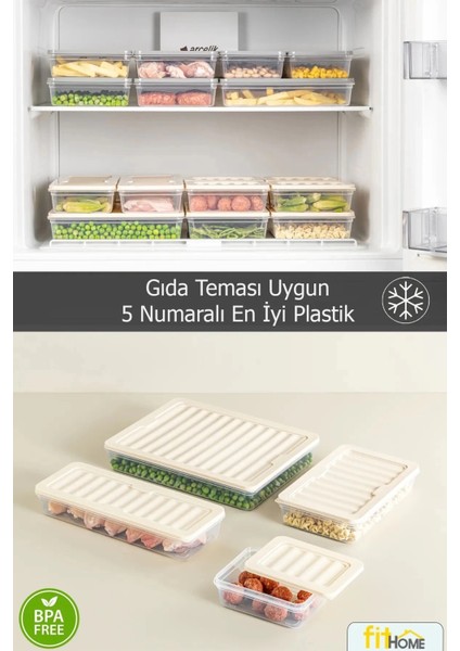 6 Adet 2400 ml Buzluk Derin Dondurucu Buzdolabı Düzenleyici Hava Almaz Saklama Kabı fırsatları