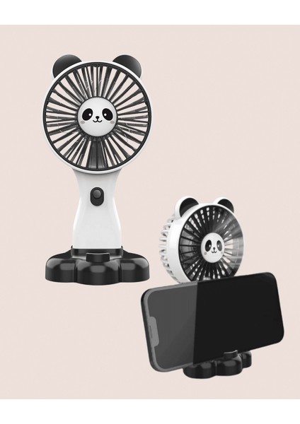 Kompakt Tasarımlı USB Şarjlı Mini Fan – Hayvan Figürlü Vantilatör indirimleri