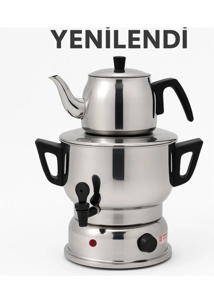 Elektrikli 6l Semaver, 70 Bardak Çay, Inşaat ve Ofis Kullanımı Için Ideal