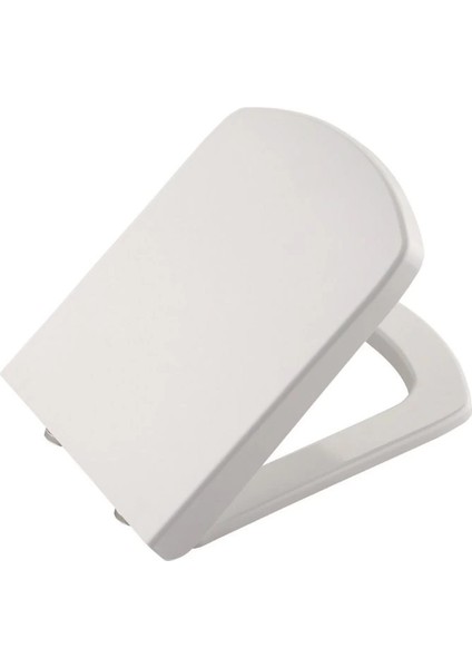 Premium Lüks Kare Amartisörlü Yavaş Kapanan Klozet Kapağı