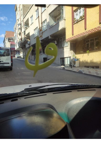 Elif Vav Karanlıkta Parlayan Fosforlu Dikiz Aynası Asma Süsü Duvar Süsü Islami Aksesuar modelleri